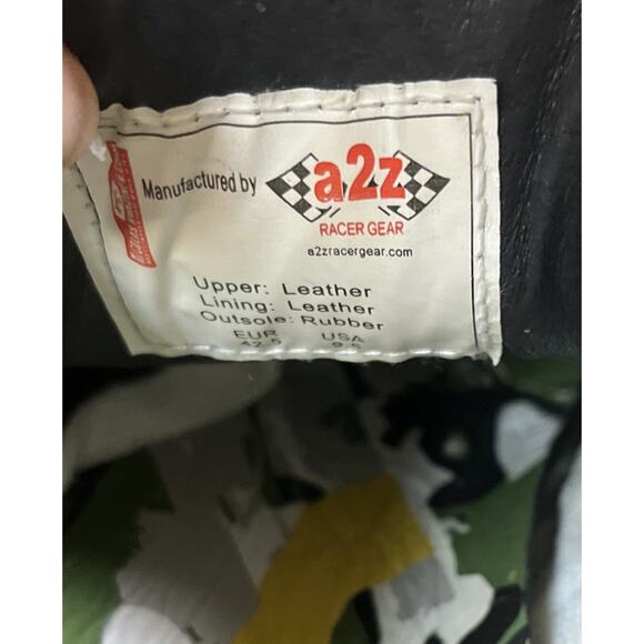 RARE HUNZIKER British Racing Green Leather Casual Driving Shoe Mens 9.5 (42.5) - Picture 5 of 10